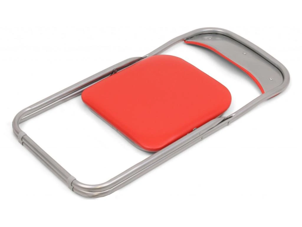 Chaise Salamanca, Ensemble De Six Chaises Pliantes, Siège De Réunion Peu Encombrant, Fauteuil De Salle D'attente, 43x47h78 Cm, Rouge – Image 5