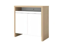 Bureau OLIVAL - Chêne Clair Et Blanc - TEMAHOME