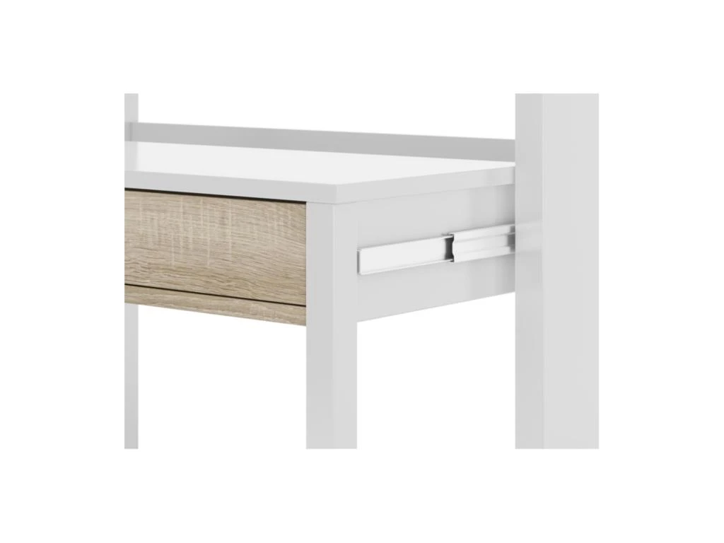 Bureau Console Extensible 2 Tiroirs Consola - L100 Cm – Image 4