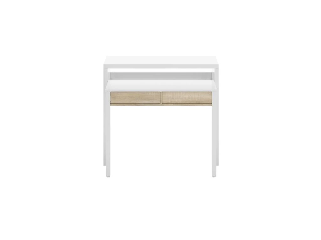 Bureau Console Extensible 2 Tiroirs Consola - L100 Cm – Image 5