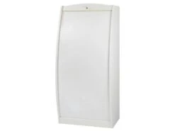 Armoire Informatique Galbée 80 Cm 6 Niches - Coloris: Blanc