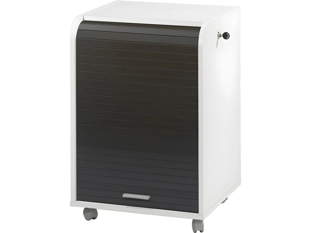 Caisson De Bureau Blanc Bicolore - Coloris: Noir