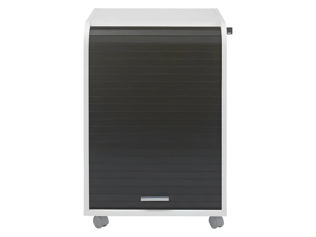 Caisson De Bureau Blanc Bicolore - Coloris: Noir – Image 2