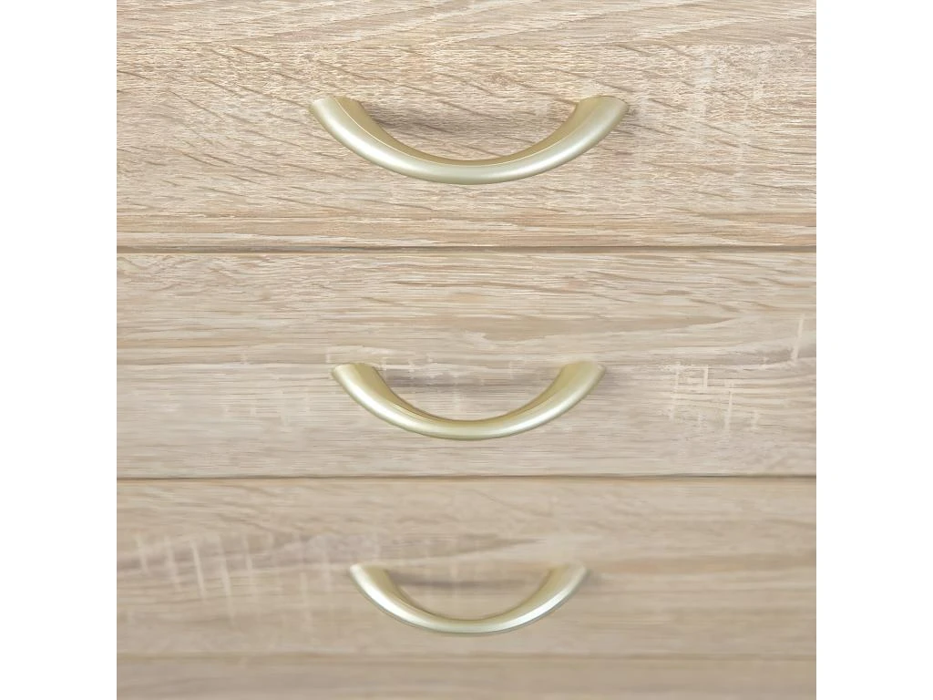 ERSOY - Caisson 4 Tiroirs Sur Roulettes Aspect Chêne – Image 5