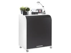 Bureau Informatique Blanc Et Noir