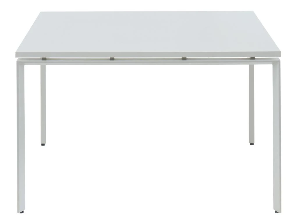 Table De Réunion Carrée - 4 Personnes - Blanc - L120 Cm - DOWNTOWN – Image 3