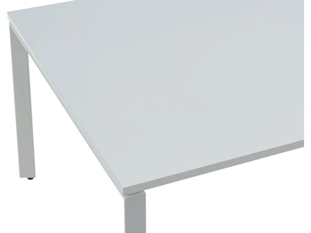 Table De Réunion Carrée - 4 Personnes - Blanc - L120 Cm - DOWNTOWN – Image 4