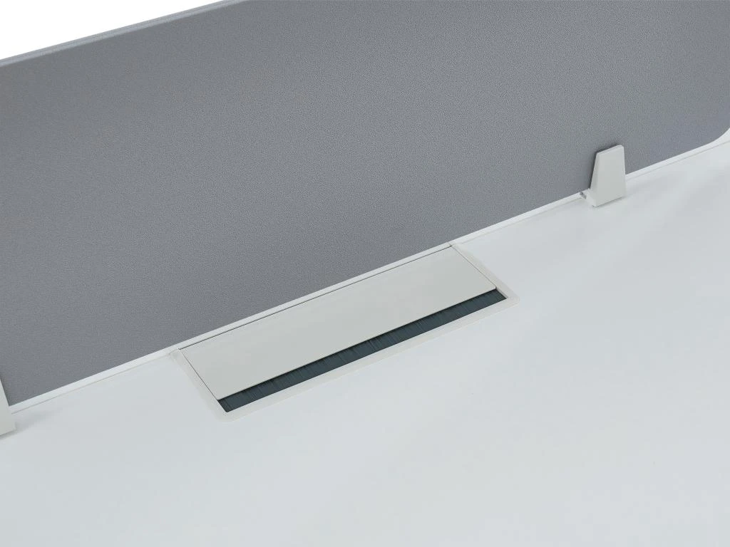 Bureau Bench 4 Personnes - Blanc - L120 Cm - Avec Séparateurs - DOWNTOWN – Image 5