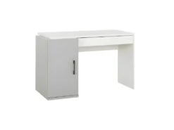 Bureau 1 Porte 1 Tiroir Blanc/Gris - MOONLA