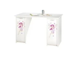 Bureau Aménagé à Rideaux Blanc - FENDY N°15