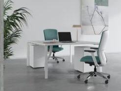 Bureau Bench 2 Personnes - Blanc - L160 Cm - DOWNTOWN