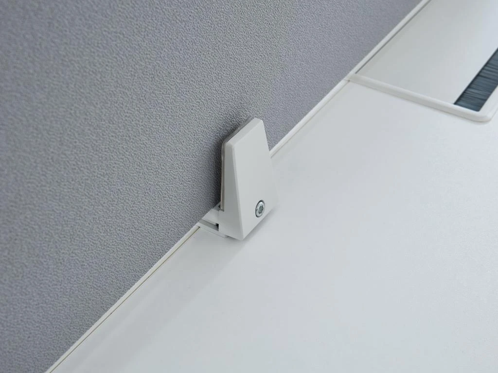 Bureau Professionnel 1 Personne - Blanc - L120 Cm - Avec Séparateur - DOWNTOWN – Image 5