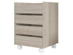 Commode Nevada4 Tiroirs 66X47X44Cm Nature - Venprodin