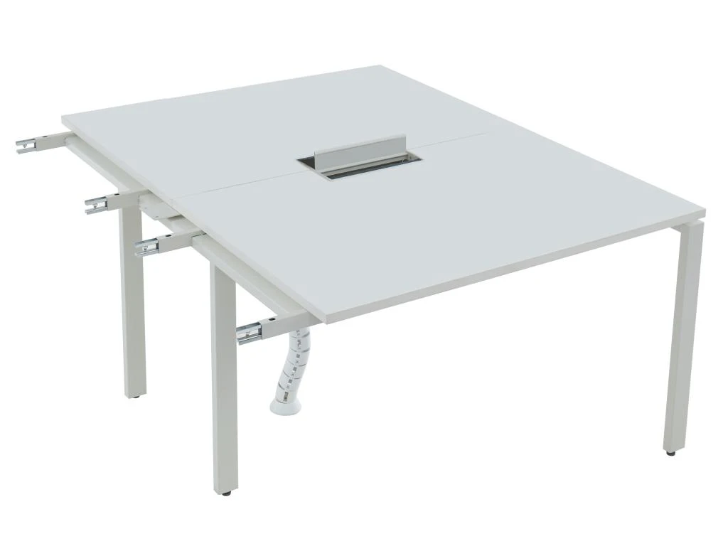 Extension Pour Bureau Bench 2 Personnes - Blanc - L120 Cm - DOWNTOWN – Image 3