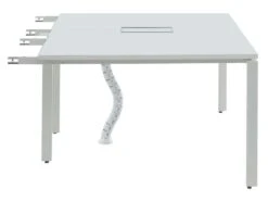 Extension Pour Bureau Bench 2 Personnes - Blanc - L120 Cm - DOWNTOWN