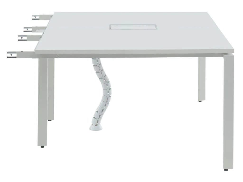 Extension Pour Bureau Bench 2 Personnes - Blanc - L120 Cm - DOWNTOWN