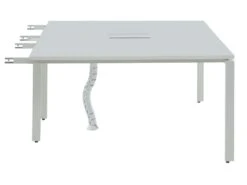 Extension Pour Bureau Bench 2 Personnes - Blanc - L140 Cm - DOWNTOWN