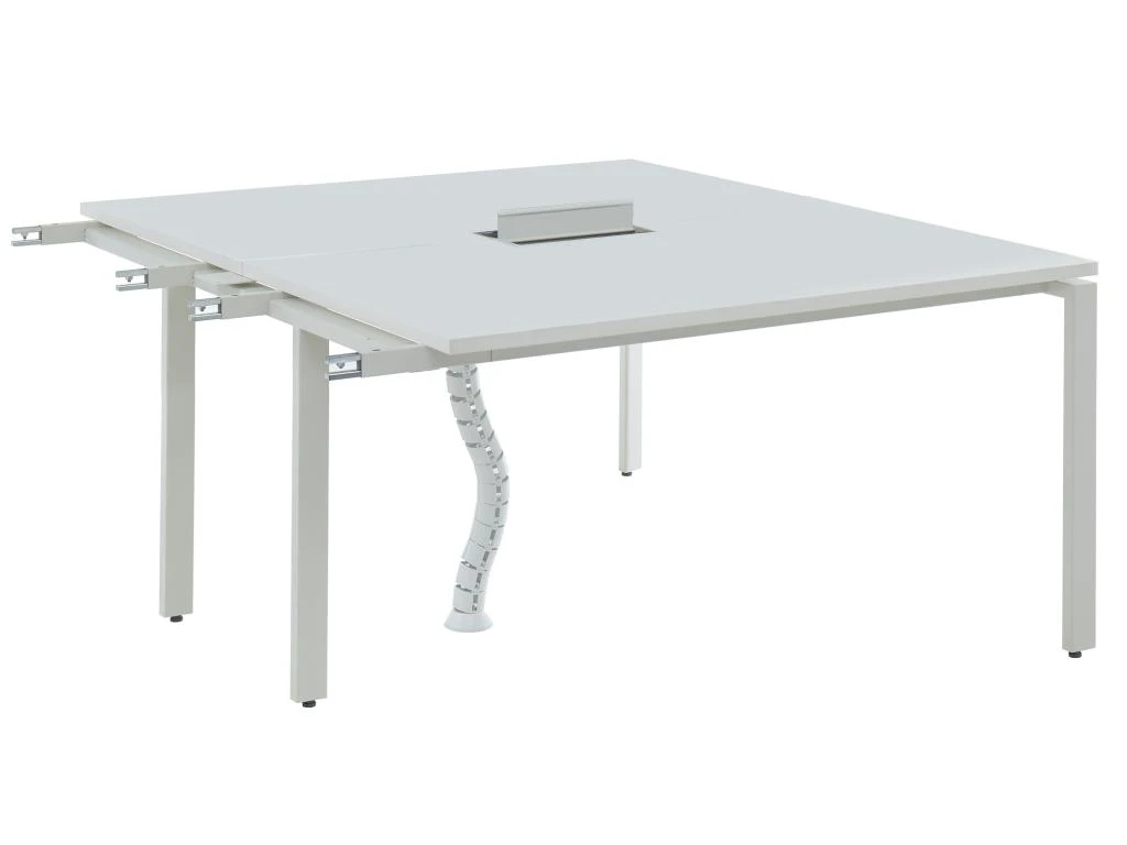 Extension Pour Bureau Bench 2 Personnes - Blanc - L140 Cm - DOWNTOWN – Image 2