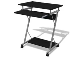 Bureau Table Meuble Travail Informatique De Bureau Noire Pour Ordinateur 0502096