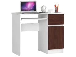 MOGO - Bureau Informatique Style Moderne - 90x77x50 - 1 Tiroir+1 Porte