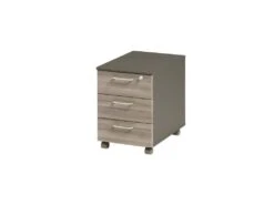 Caisson De Bureau 3 Tiroirs Chêne Gris - ETIENNE