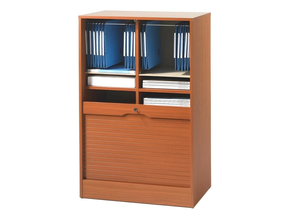 Classeur Double à Rideau Merisier Taille M - KLASS – Image 3