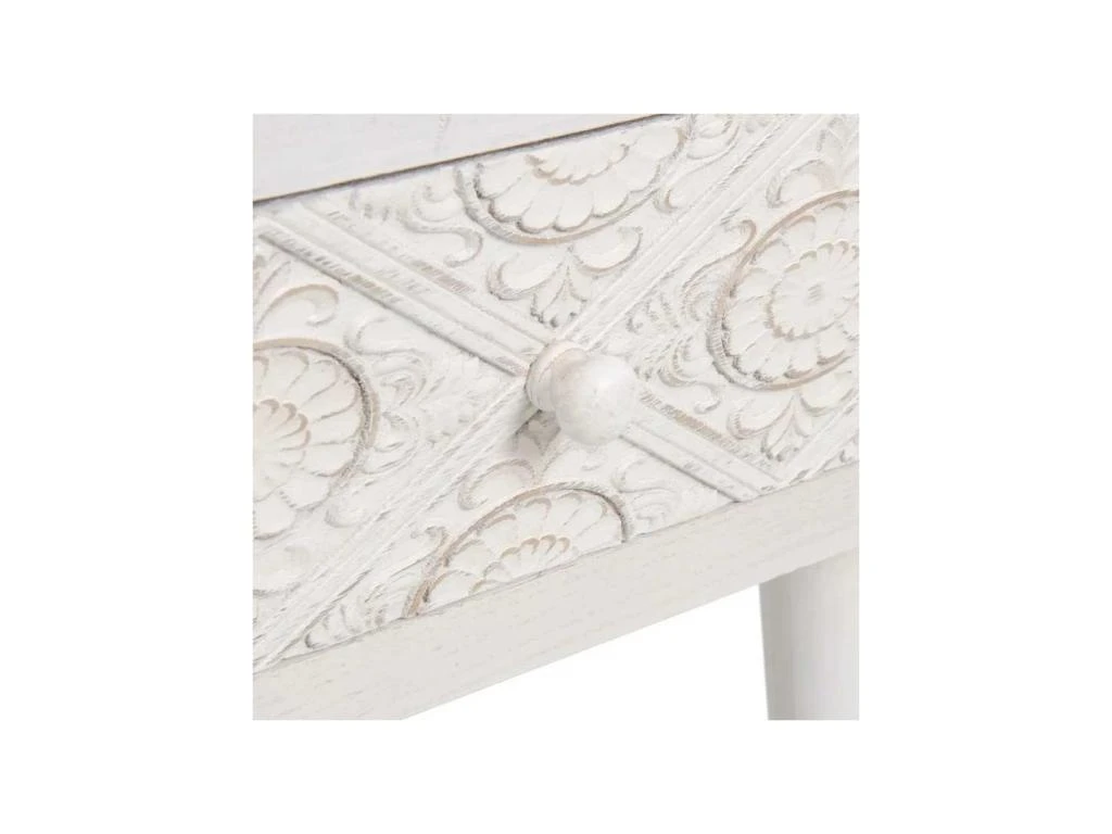 Bureau 3 Tiroirs Bois Clair/Blanc - LINO – Image 5