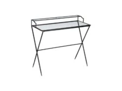 Bureau Métal/Verre Noir - NAPLA