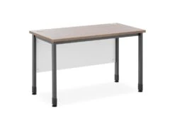 Bureau Informatique Ordinateur 120 X 60 Cm Marron Gris 14_0005960