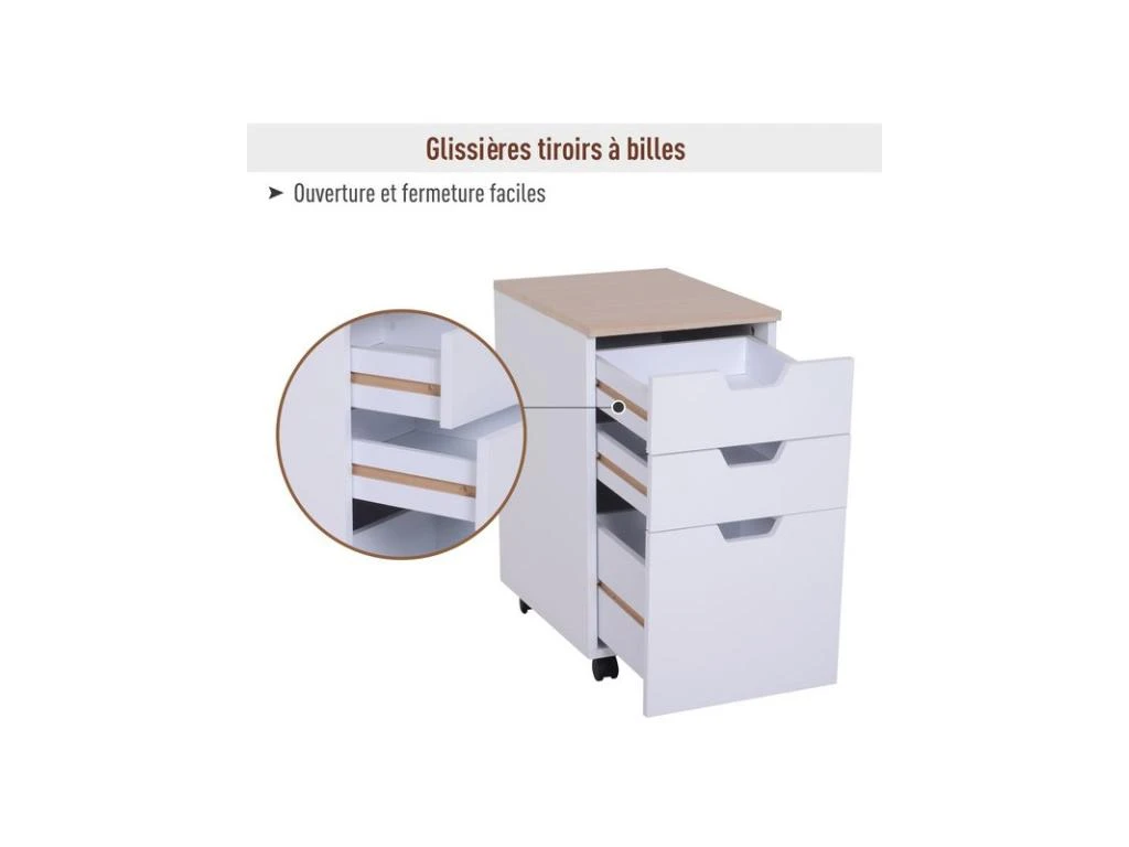 Caisson De Bureau BRICK Blanc – Image 5