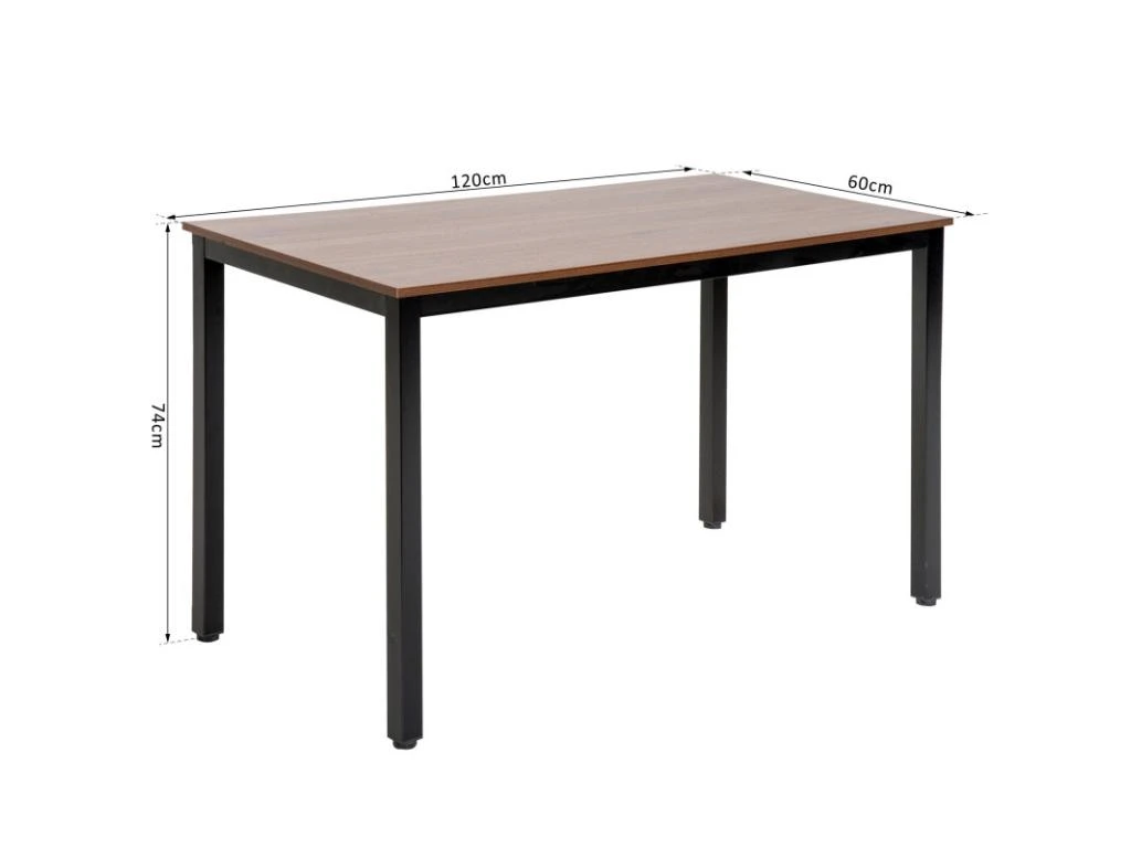 Meuble De Bureau Multifonction Noyer Et Noir – Image 8