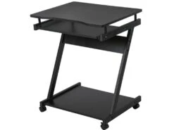 Bureau Informarique Roulant ZOLA Noir