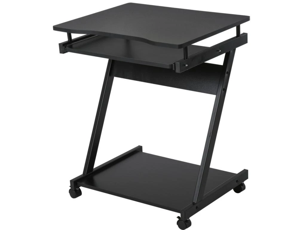 Bureau Informarique Roulant ZOLA Noir