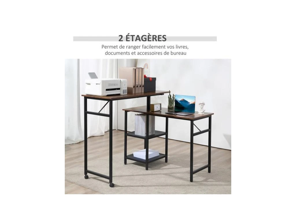 Bureau D'angle PETER Brun – Image 6