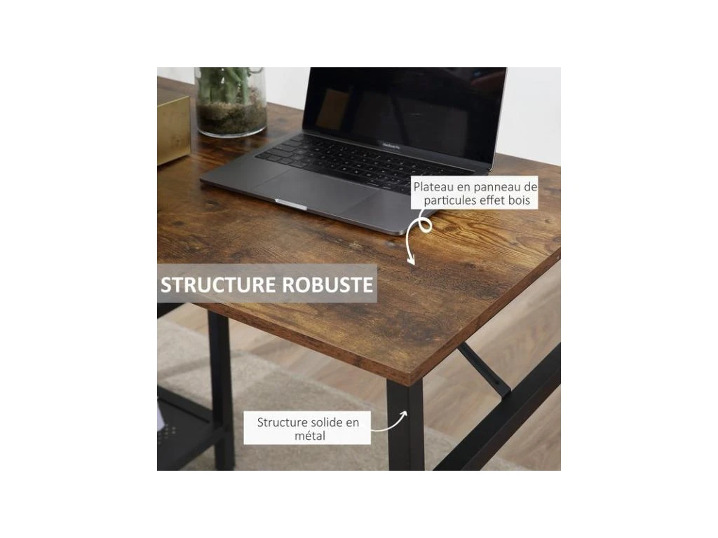 Bureau D'angle PETER Brun – Image 8