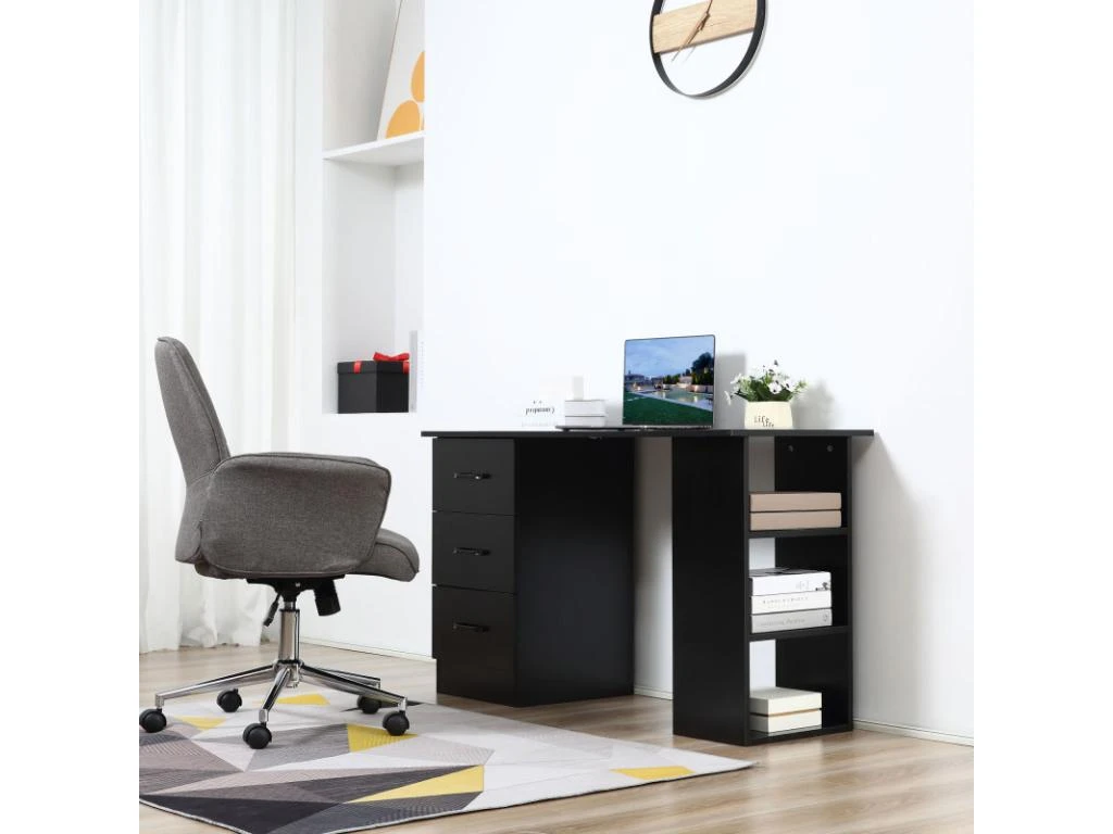 Bureau Informatique HAROLD Noir – Image 2