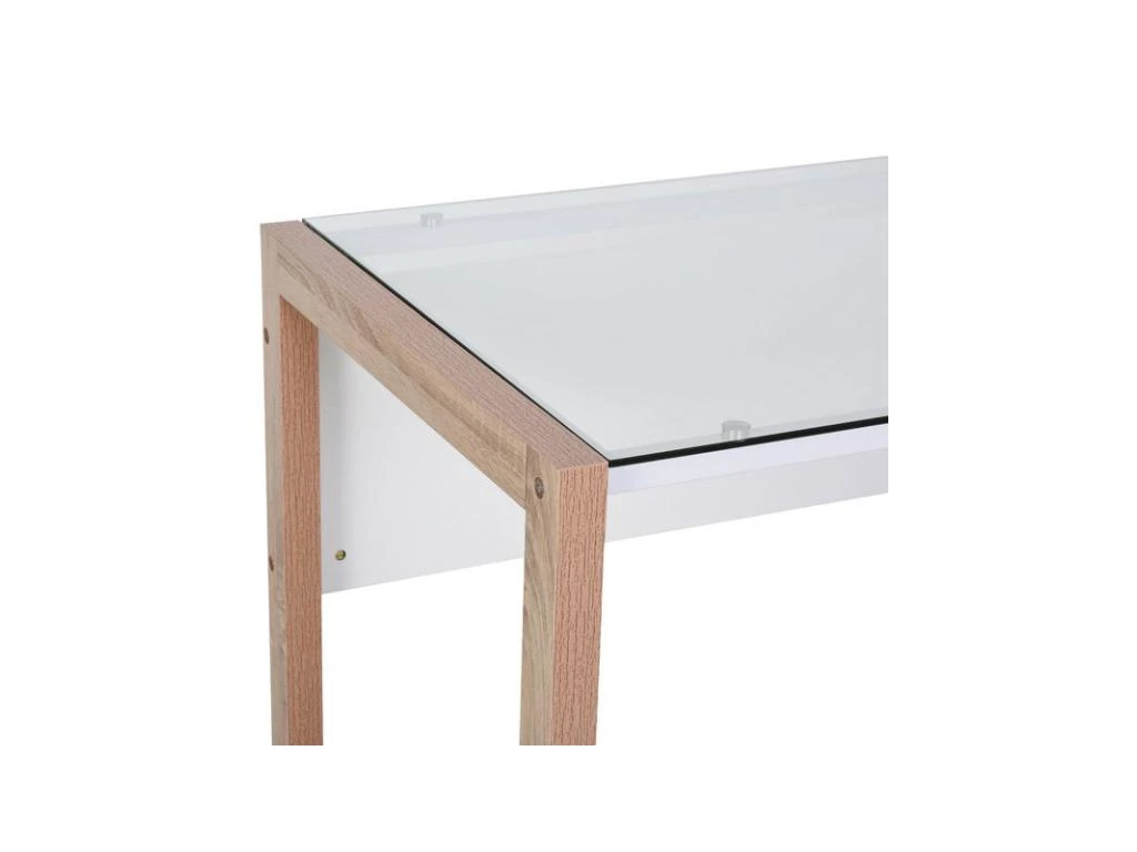 Bureau STANFORD Blanc Et Bois – Image 6