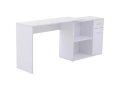 Bureau Informatique Multi Rangements Nito Blanc