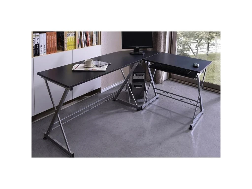 Bureau Informatique – Noir/gris – Image 2