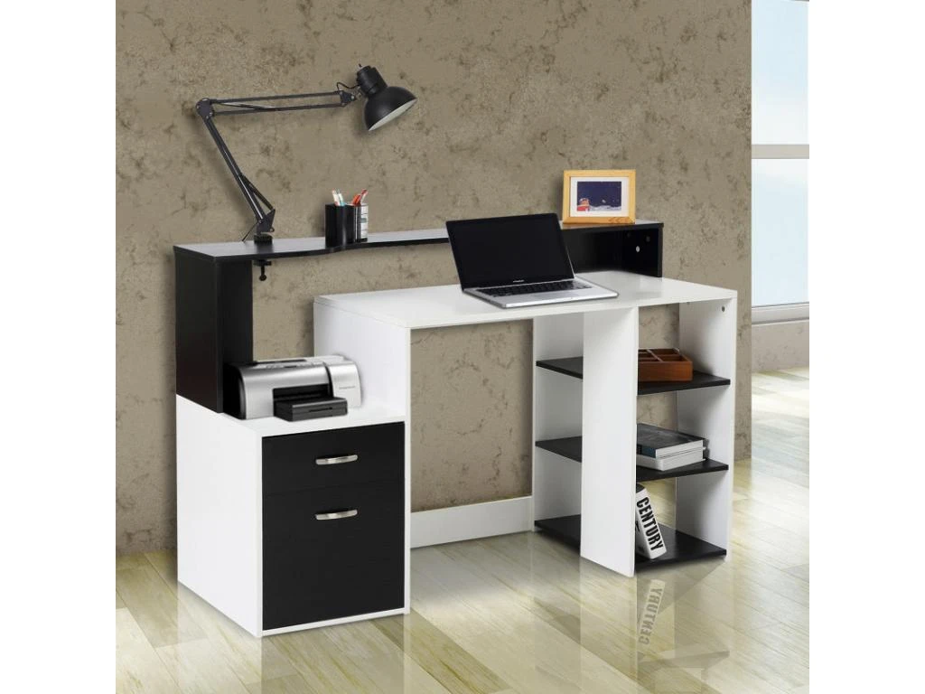 Bureau Informatique Ase Noir Et Blanc – Image 2