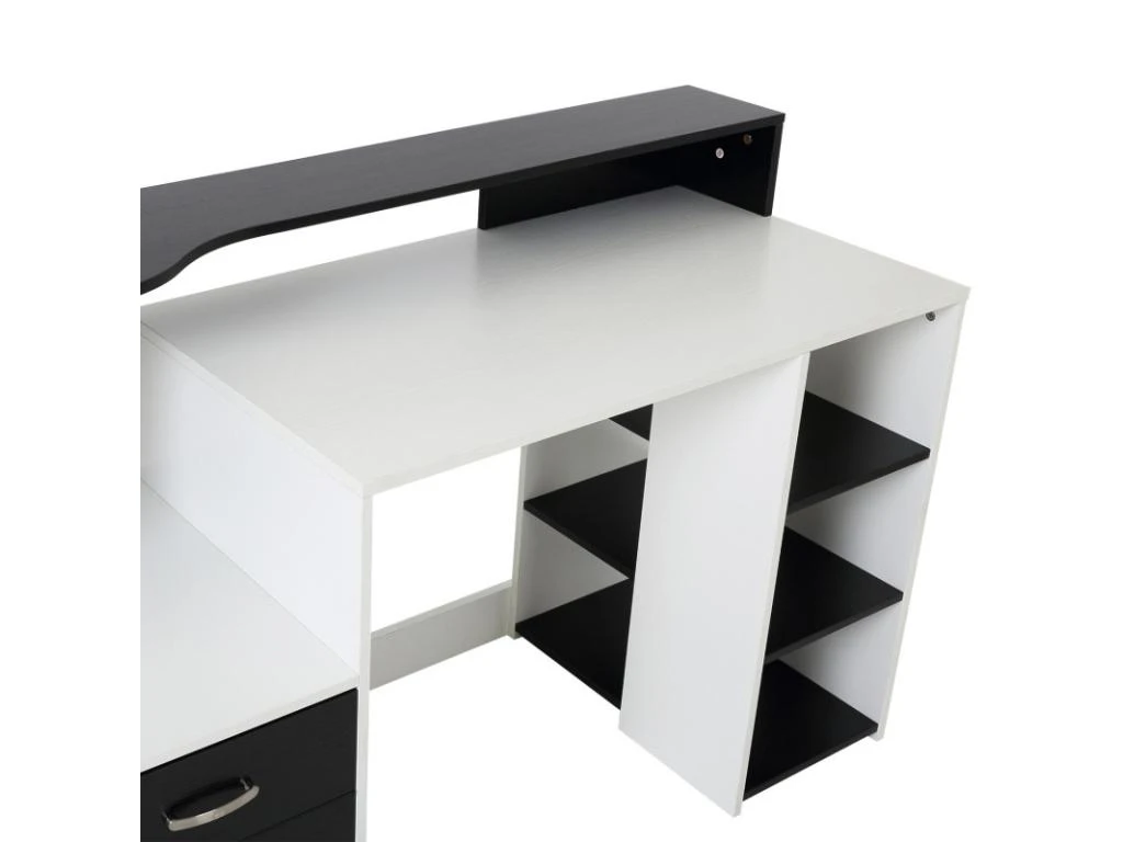 Bureau Informatique Ase Noir Et Blanc – Image 6