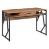 Bureau Industriel GIULIA Aspect Bois De Noyer