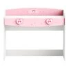 Bureau 1 Tiroir Blanc/Rose - FIONA - L 110 X L 50 X H 91 Cm