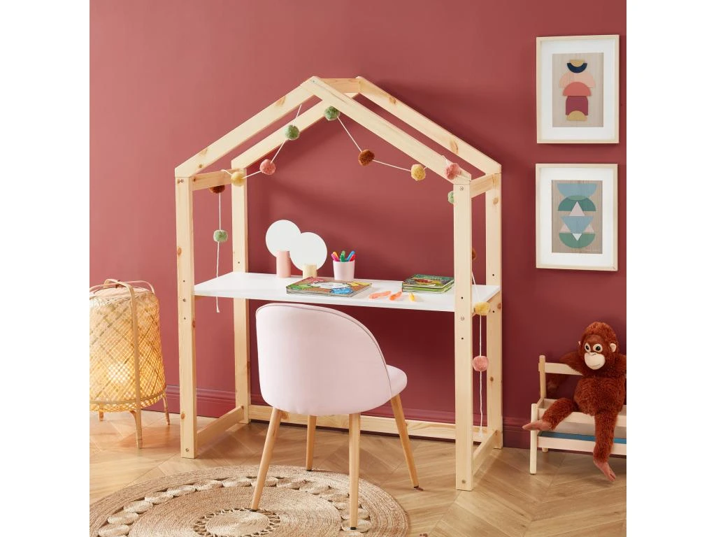 Bureau Enfant Cabane TINY Blanc évolutif – Image 2