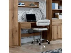 Bureau 1 Tiroir Bois Clair - QIZ - L 115 X L 54 X H 75 Cm
