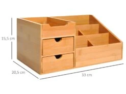 Organiseur De Bureau PRETO Bambou