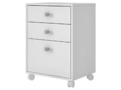 Caisson Roulant 3 Tiroirs Blanc Multi