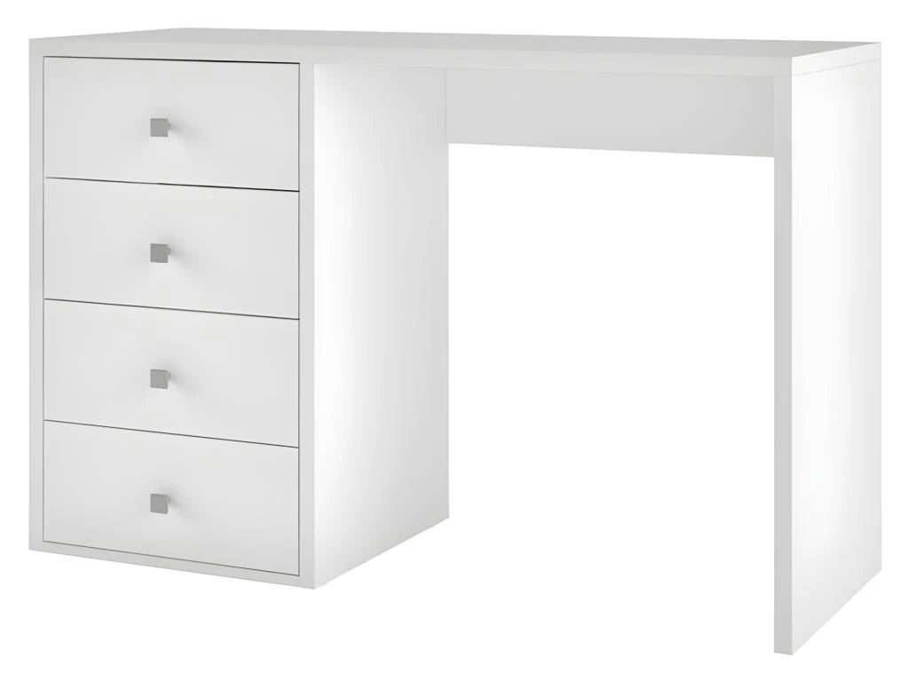 Bureau Blanc 4 Tiroirs 120 Cm Office – Image 4