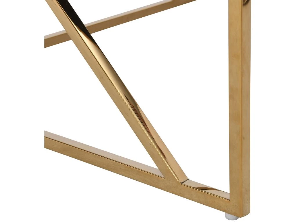 Bureau En Verre Trempé Et Acier - Doré Et Noir - ATHENA De Pascal Morabito – Image 7