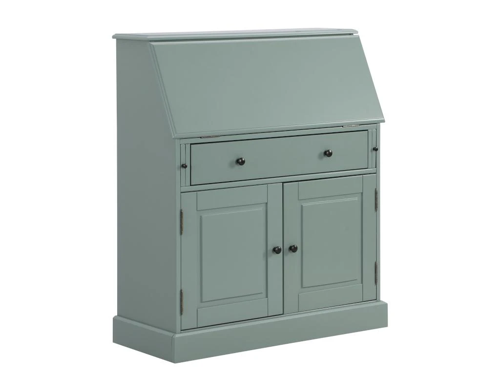 Secrétaire En Pin Et MDF - Coloris : Vert Amande - CLEORE – Image 5